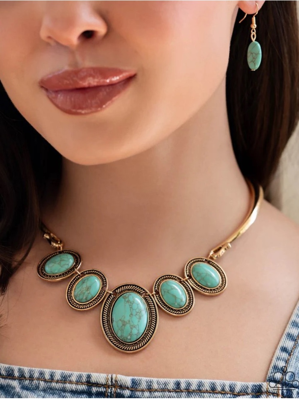 River Ride Gold Necklace - Picture 2 of 2